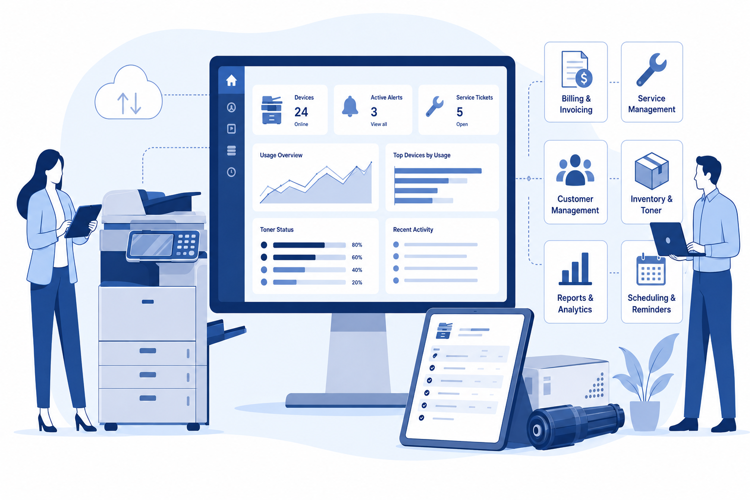 What is Photocopier Business Software?