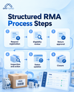 Structured RMA process steps 