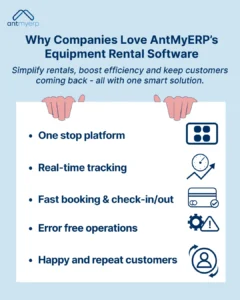 Benefits Provided by AntMyERP Equipment Rental Management