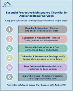 Essential Preventive Maintenance Checklist for Appliance Repair Services