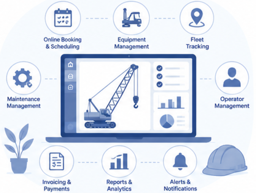 Crane Rental Management Software Features