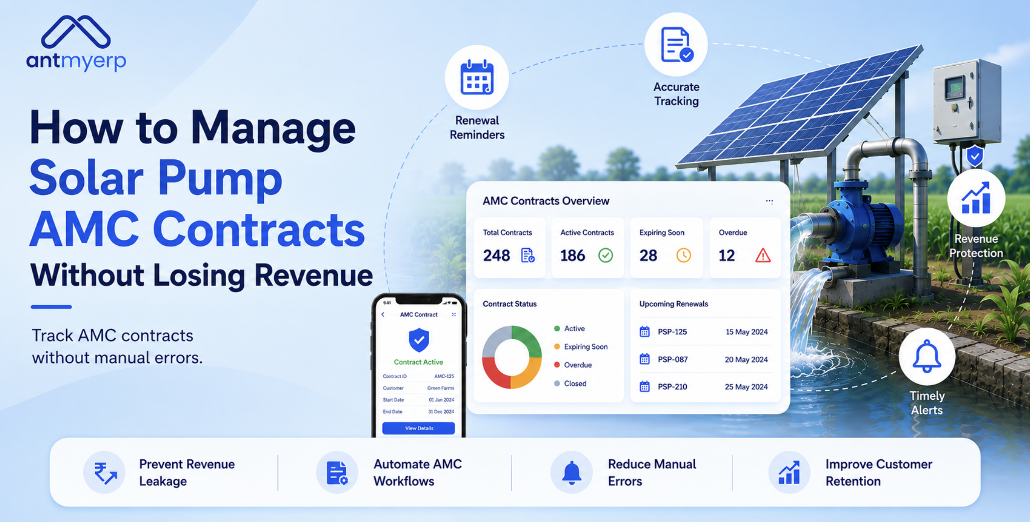 How to Manage Solar Pump AMC Contracts Without Losing Revenue