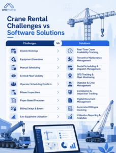 Crane Rental Challenges vs Software Solutions