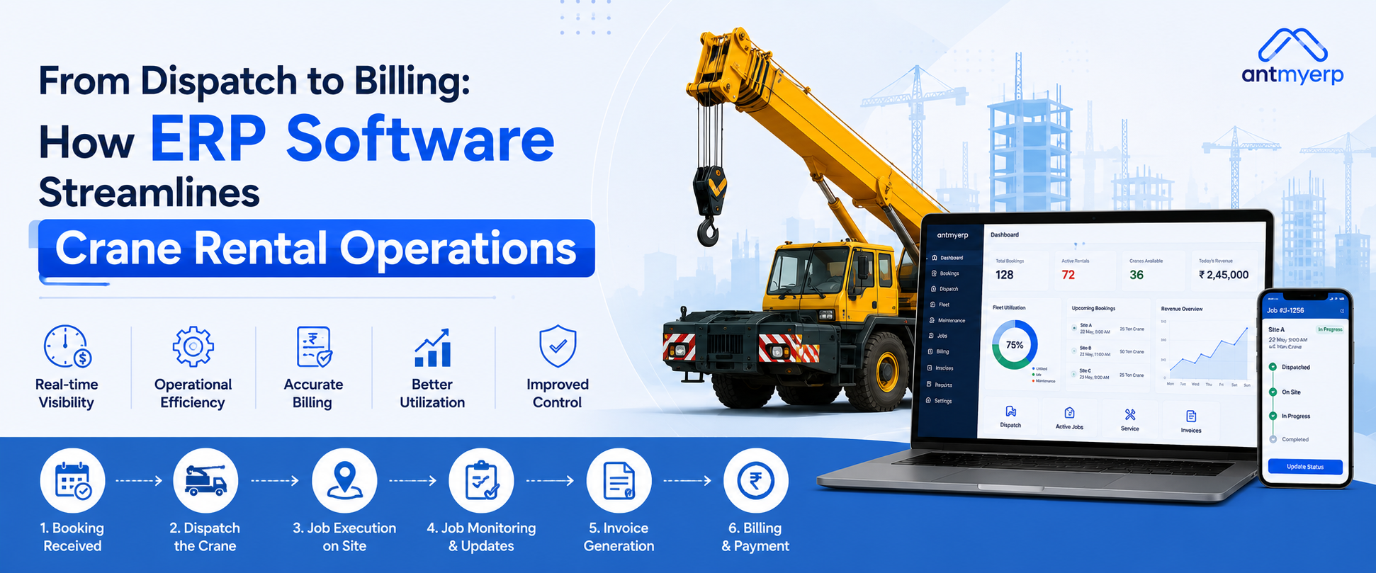 From Dispatch to Billing- How ERP Software Streamlines Crane Rental Operations