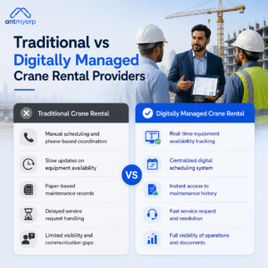 Traditional vs Digitally Managed Crane Rental Providers
