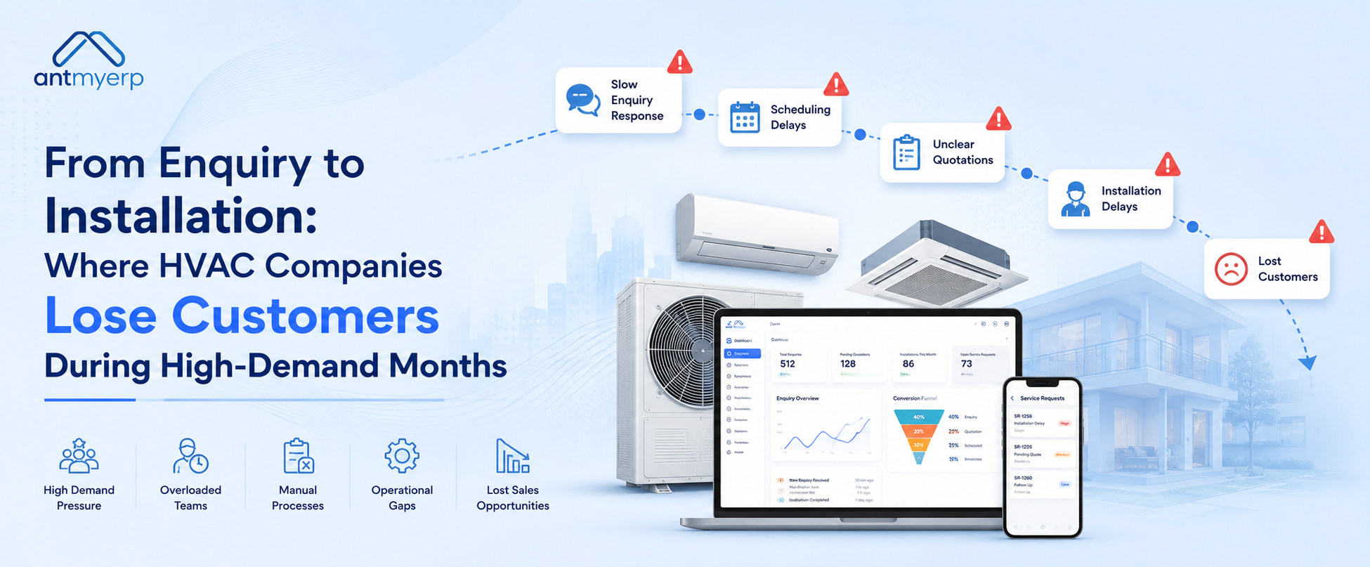 From Enquiry to Installation- Where HVAC Companies Lose Customers During High-Demand Months