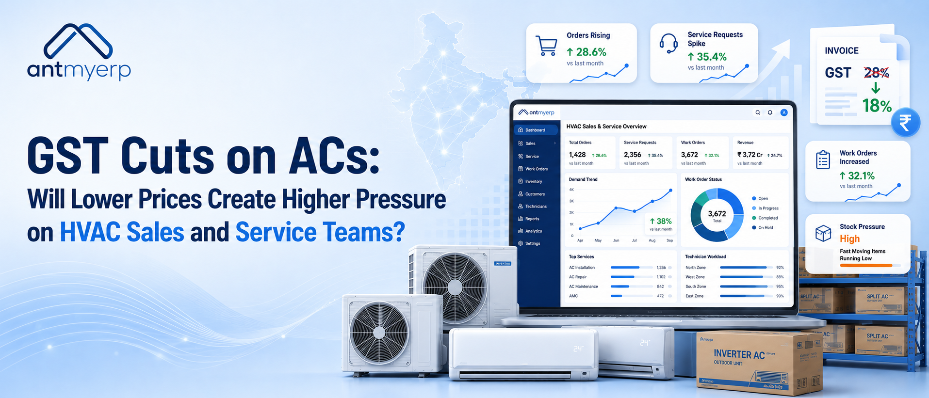 GST Cuts on ACs- Will Lower Prices Create Higher Pressure on HVAC Sales and Service Teams