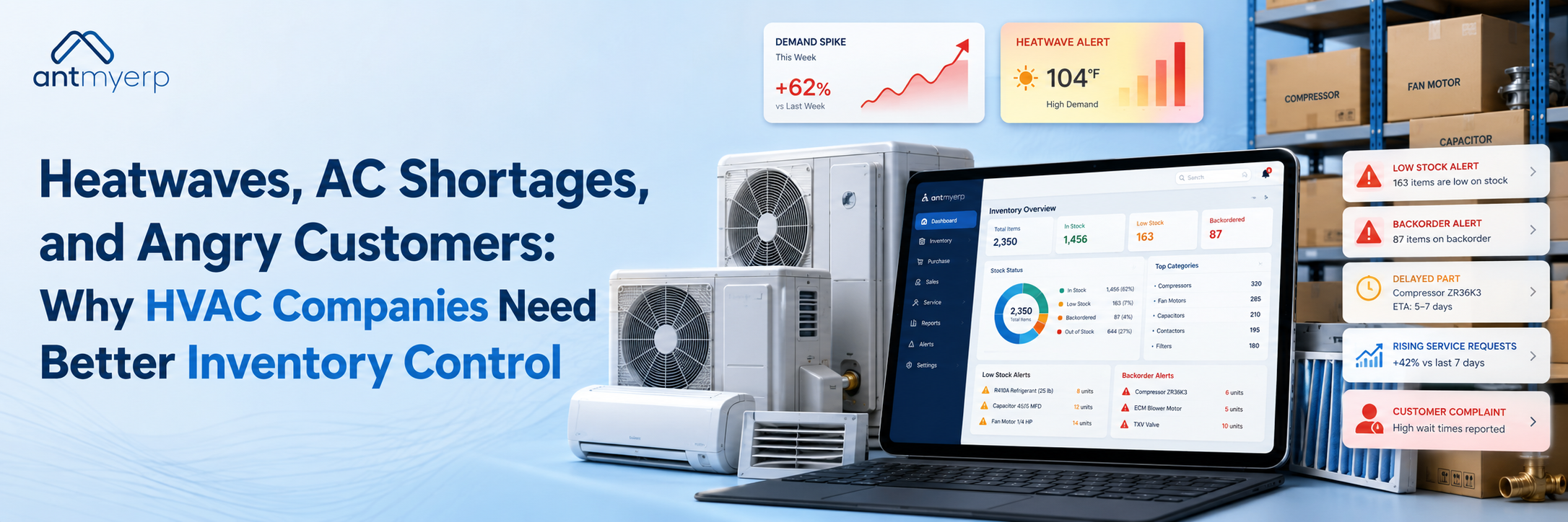 Heatwaves, AC Shortages, and Angry Customers: Why HVAC Companies Need Better Inventory Control