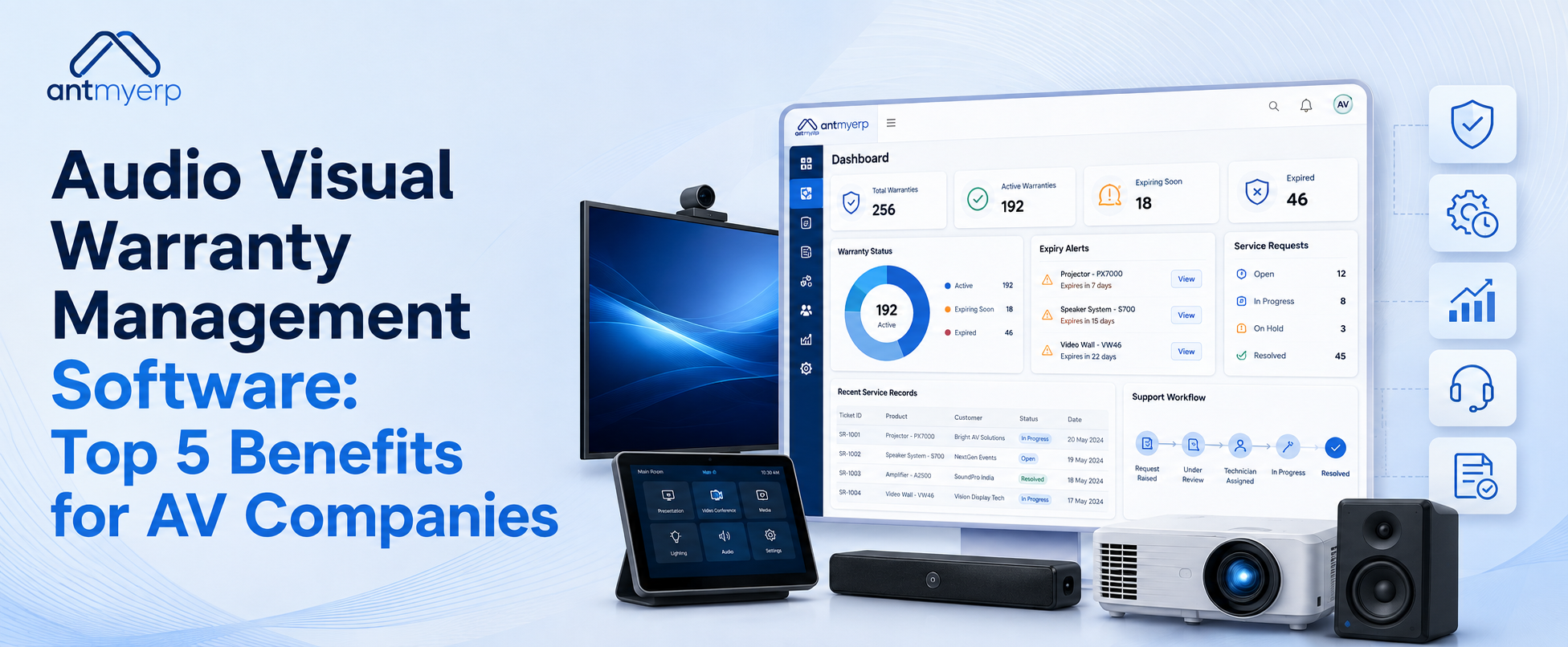 Audio Visual Warranty Management Software: Top 5 Benefits for AV Companies