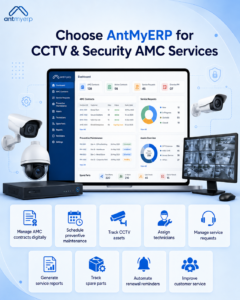 Choose AntMyERP for CCTV & Security AMC Services