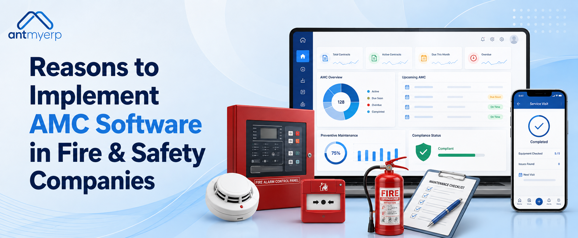 Reasons to Implement AMC Software in Fire & Safety Companies