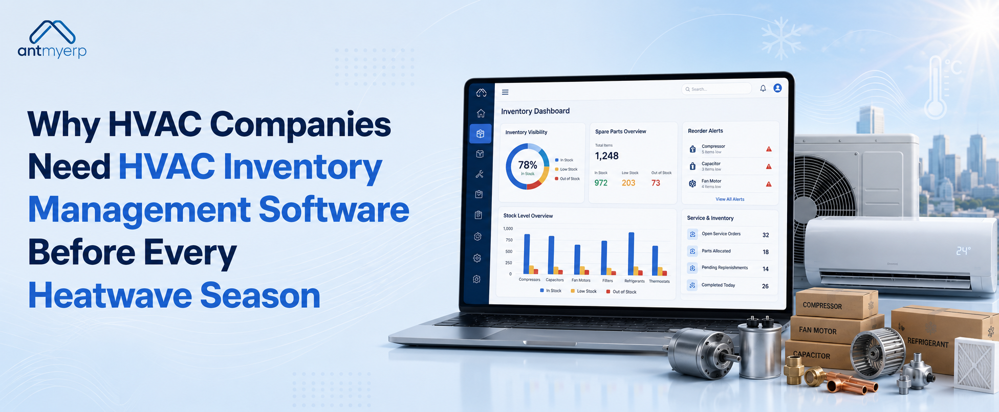 Why HVAC Companies Need HVAC Inventory Management Software Before Every Heatwave Season