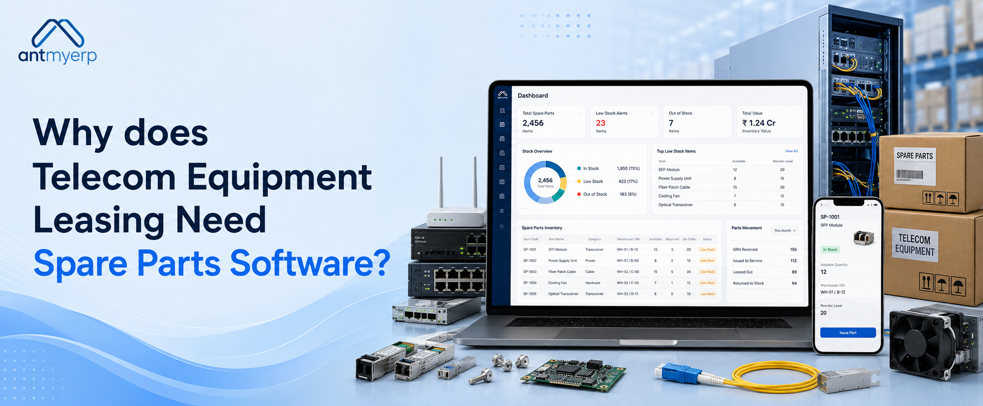 Why does Telecom Equipment Leasing Need Spare Parts Software