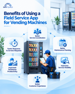Benefits of Using a Field Service App for Vending Machines 
