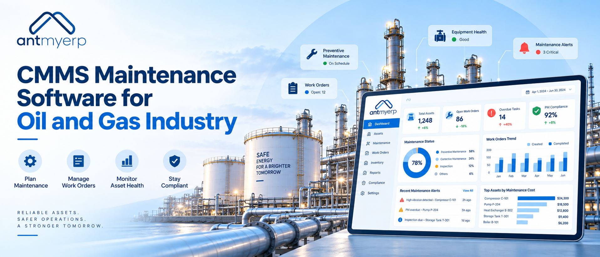 CMMS Maintenance Software for Oil and Gas Industry
