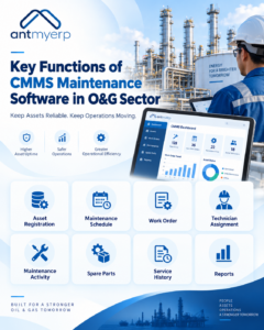 Key Functions of CMMS Maintenance Software in O&G Sector 