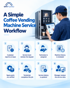 A Simple Coffee Vending Machine Service Workflow 